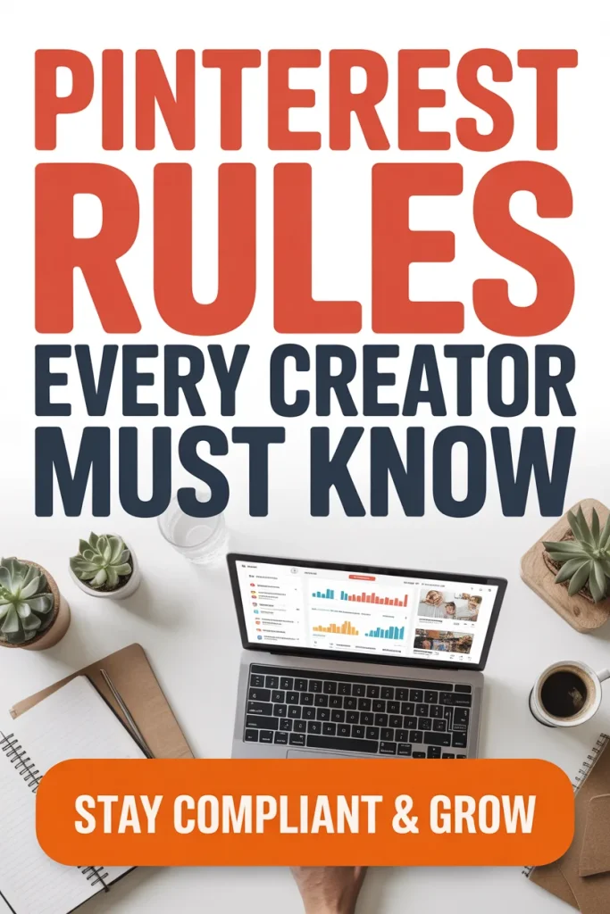 Promotional pin design example for Pinterest creators