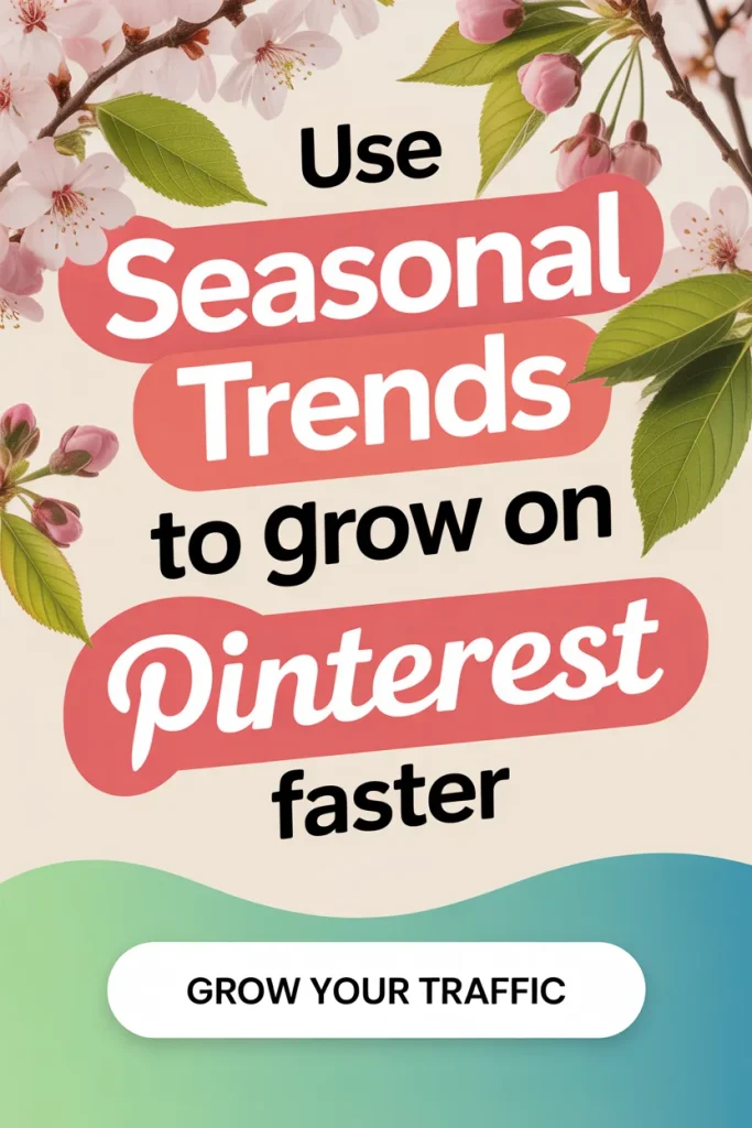 Visual guide to seasonal strategies for Pinterest success